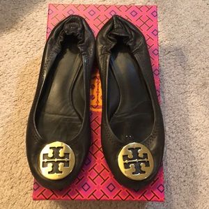 Tory Burch Reva Flats. Brown. Size 7